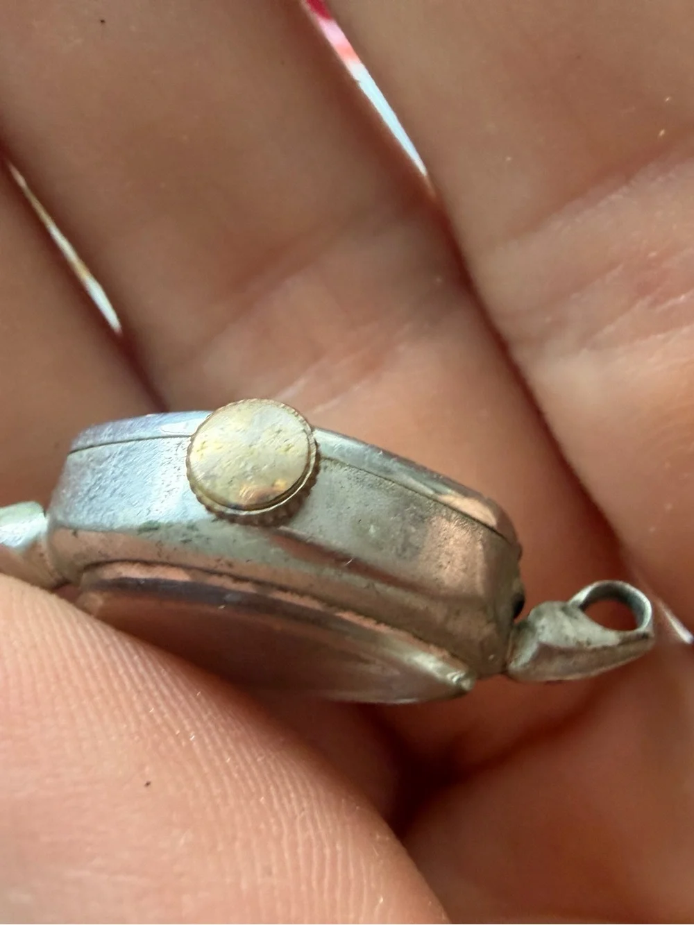 Starlite Elgin Women's Silver-Tone Teardrop Watch Head vintage